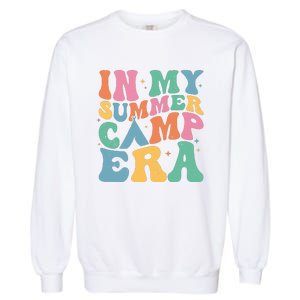 Groovy In My Summer Camp Era Retro Summer Camper Women Garment-Dyed Sweatshirt