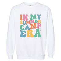 Groovy In My Summer Camp Era Retro Summer Camper Women Garment-Dyed Sweatshirt