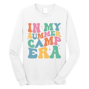 Groovy In My Summer Camp Era Retro Summer Camper Women Long Sleeve Shirt