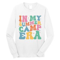 Groovy In My Summer Camp Era Retro Summer Camper Women Long Sleeve Shirt