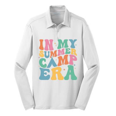 Groovy In My Summer Camp Era Retro Summer Camper Women Silk Touch Performance Long Sleeve Polo