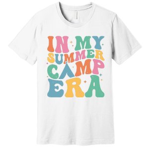 Groovy In My Summer Camp Era Retro Summer Camper Women Premium T-Shirt