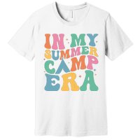 Groovy In My Summer Camp Era Retro Summer Camper Women Premium T-Shirt