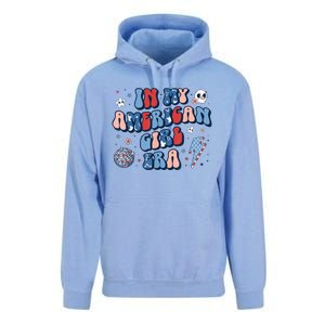 Groovy In My American Girl Era Retro 4th Of July Fourth Gift Unisex Surf Hoodie