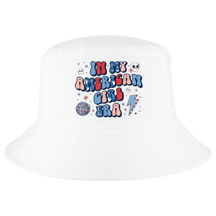 Groovy In My American Girl Era Retro 4th Of July Fourth Gift Cool Comfort Performance Bucket Hat