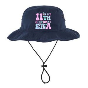 Groovy In My 11th Birthday Era Eleven 11 Years Old Birthday Legacy Cool Fit Booney Bucket Hat