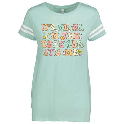 Groovy Its Me Hi Im The Teacher It’s Me Back To School Gifts Enza Ladies Jersey Football T-Shirt