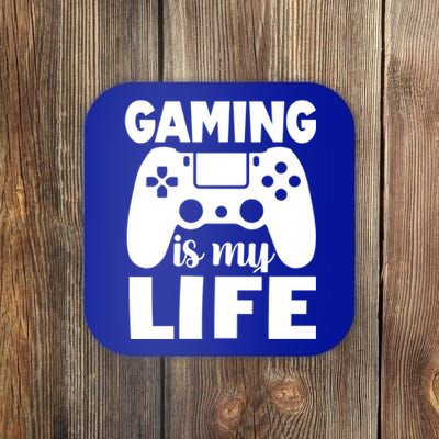 Gaming Is My Life Gamer PlayerS Motto Gift Coaster