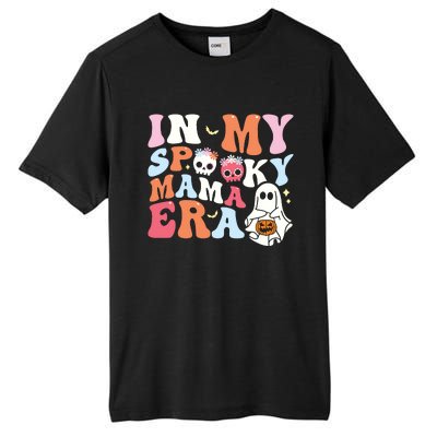 Groovy In My Spooky Mama Era Ghost Halloween Floral Mom Tall Fusion ChromaSoft Performance T-Shirt