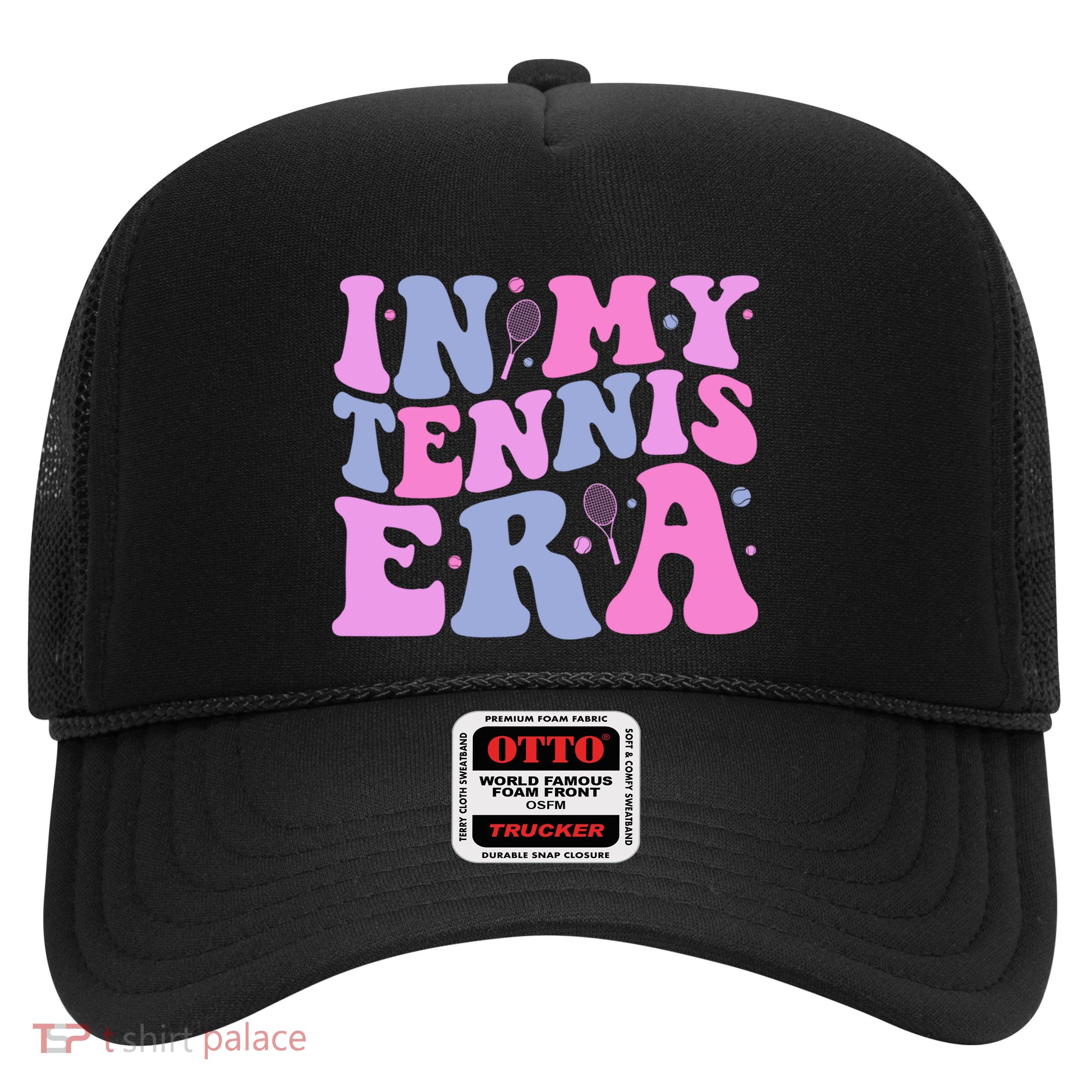 Groovy In My Tennis Era Funny Retro Tennis Player Sport Funny Gift Trucker Hat