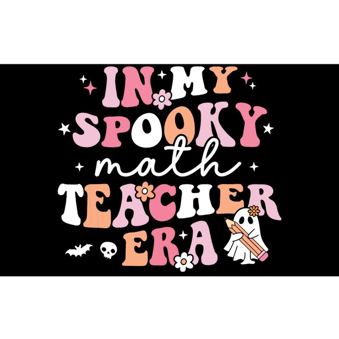 Groovy In My Spooky Math Teacher Era Ghost Funny Halloween Bumper Sticker