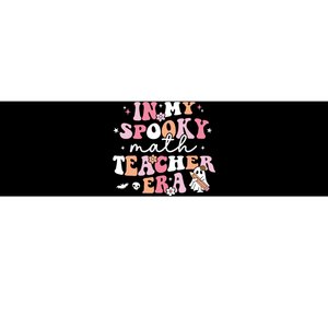 Groovy In My Spooky Math Teacher Era Ghost Funny Halloween Bumper Sticker