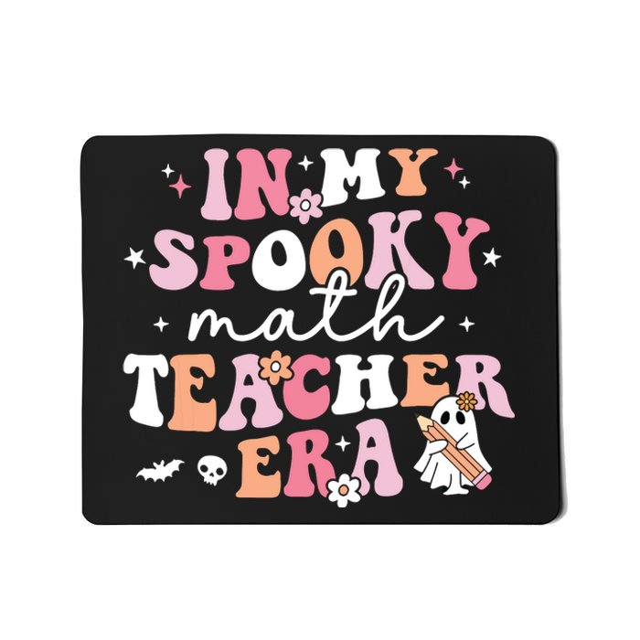 Groovy In My Spooky Math Teacher Era Ghost Funny Halloween Mousepad