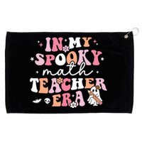 Groovy In My Spooky Math Teacher Era Ghost Funny Halloween Grommeted Golf Towel