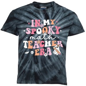 Groovy In My Spooky Math Teacher Era Ghost Funny Halloween Kids Tie-Dye T-Shirt