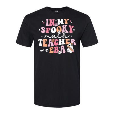 Groovy In My Spooky Math Teacher Era Ghost Funny Halloween Softstyle CVC T-Shirt