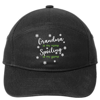 Grandma Is My Name Spoiling Is My Game 7-Panel Snapback Hat