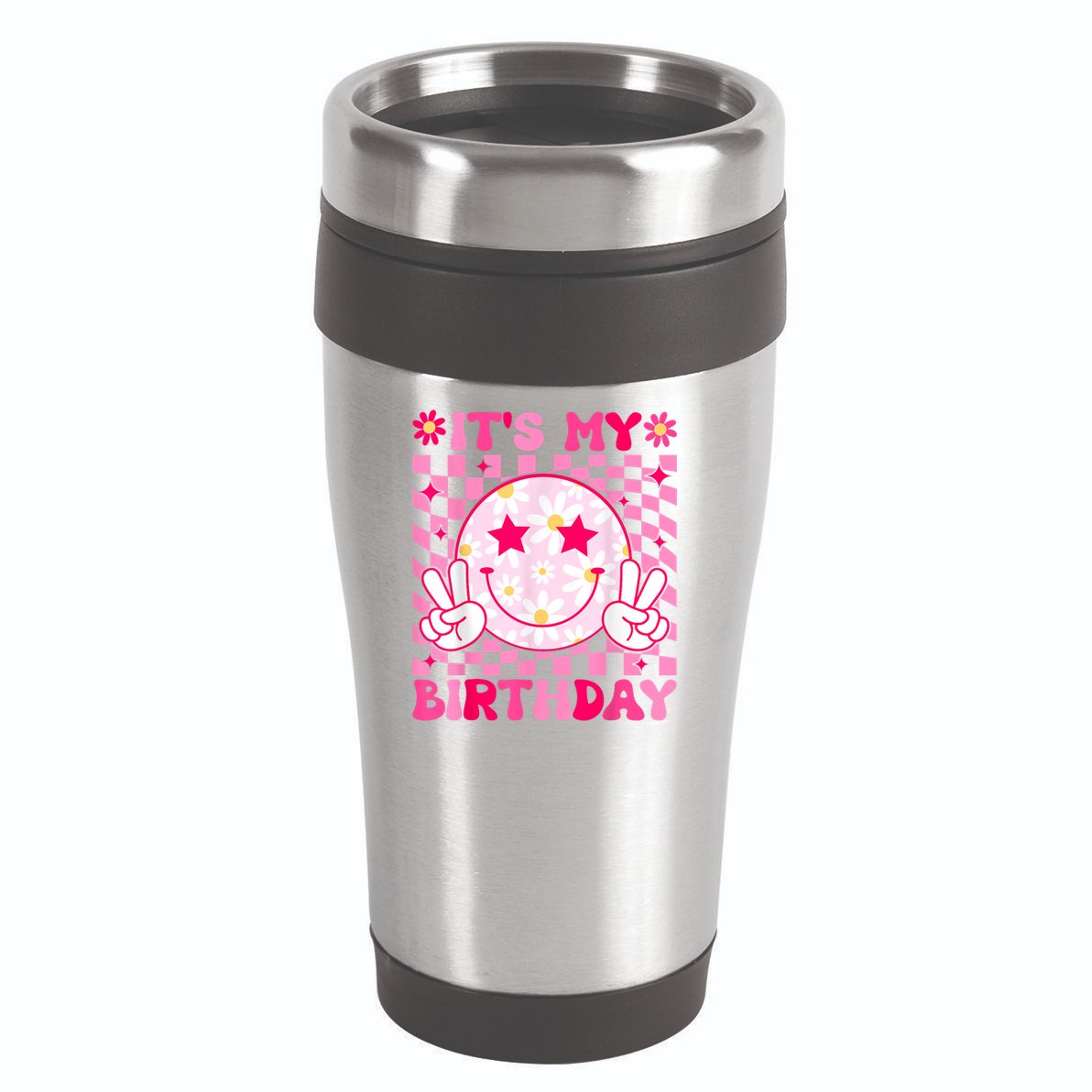 Groovy Its My Birthday 16oz Travel Tumbler