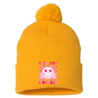 Groovy Its My Birthday Pom Pom 12in Knit Beanie