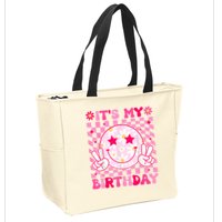 Groovy Its My Birthday Zip Tote Bag