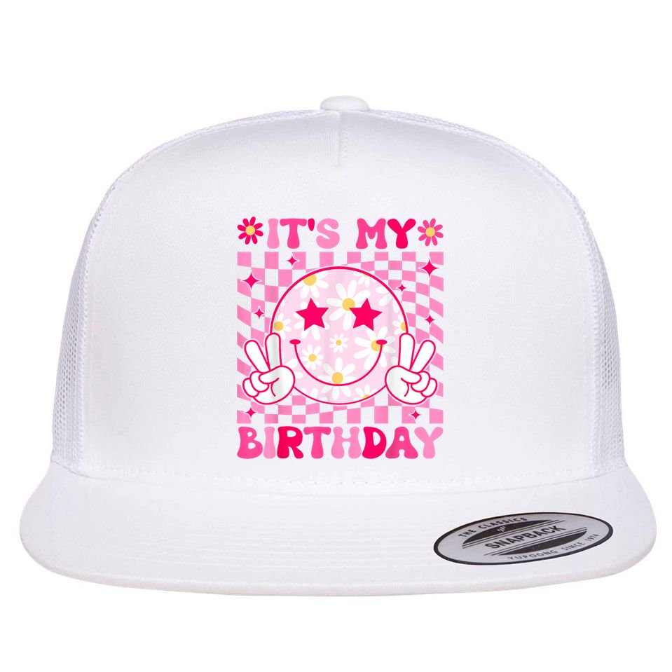 Groovy Its My Birthday Flat Bill Trucker Hat