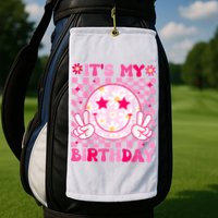 Groovy Its My Birthday Golf Towel