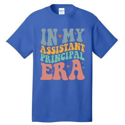 Groovy In My Assistant Principal Era Job Title School Worker Tall T-Shirt