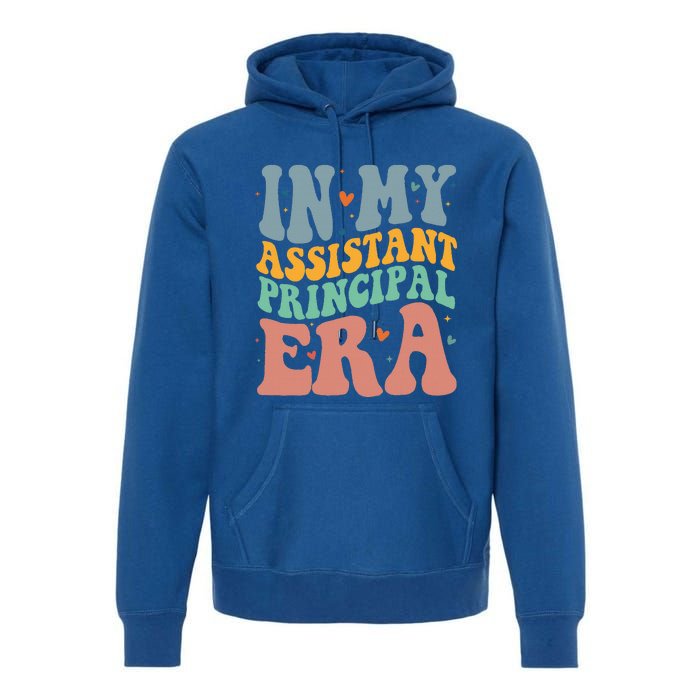 Groovy In My Assistant Principal Era Job Title School Worker Premium Hoodie