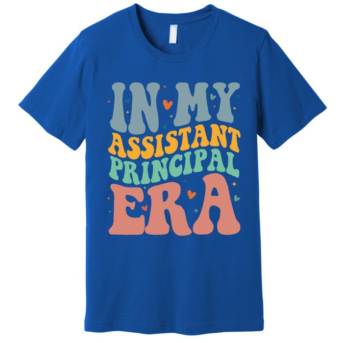 Groovy In My Assistant Principal Era Job Title School Worker Premium T-Shirt