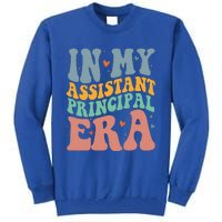 Groovy In My Assistant Principal Era Job Title School Worker Tall Sweatshirt