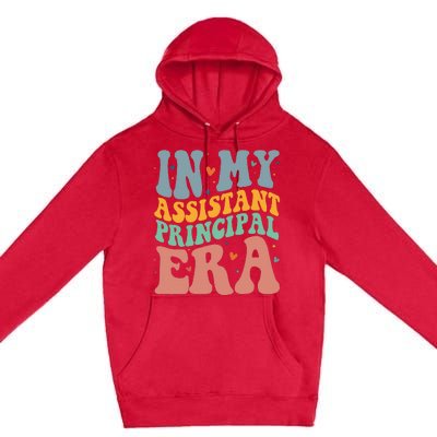 Groovy In My Assistant Principal Era Job Title School Worker Premium Pullover Hoodie