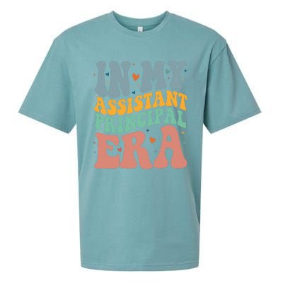 Groovy In My Assistant Principal Era Job Title School Worker Sueded Cloud Jersey T-Shirt