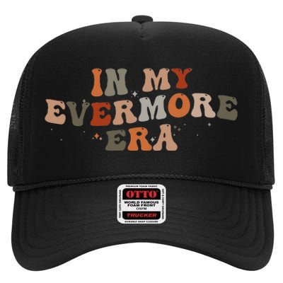 Groovy In My Evermore Era Retro Funny High Crown Mesh Back Trucker Hat