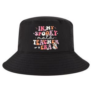 Groovy In My Spooky Math Teacher Era Ghost Funny Halloween Cool Comfort Performance Bucket Hat