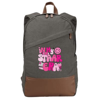 Groovy In My Star Era Pink Teacher Team Teacher Appreciation Cotton Canvas Backpack