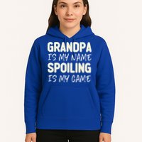 Grandpa Is My Name Spoiling Is My Game Funny Hoodie