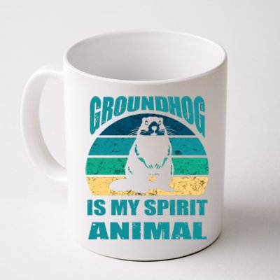 Groundhog Is My Spirit Animal Funny Woodchuck Coffee Mug