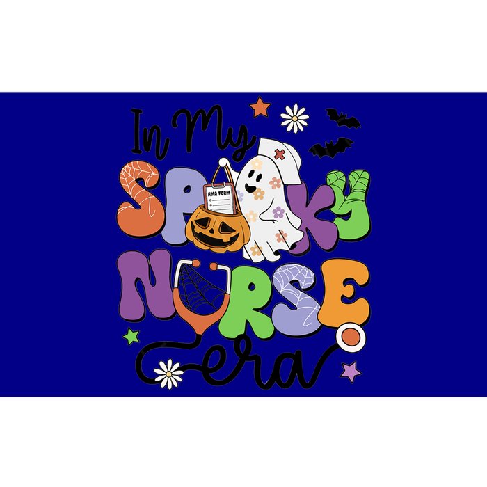 Groovy In My Spooky Nurse Era Spooky Nurse Halloween Ghost Cute Gift Bumper Sticker