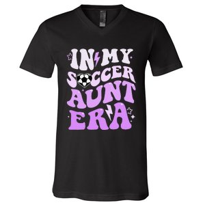 Groovy In My Soccer Aunt Era V-Neck T-Shirt