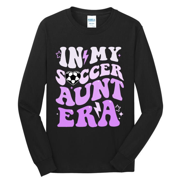 Groovy In My Soccer Aunt Era Tall Long Sleeve T-Shirt