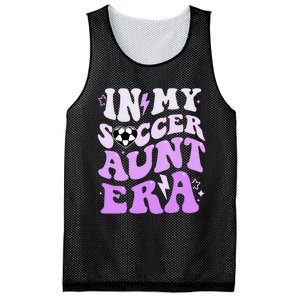 Groovy In My Soccer Aunt Era Mesh Reversible Basketball Jersey Tank