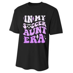 Groovy In My Soccer Aunt Era Performance Sprint T-Shirt