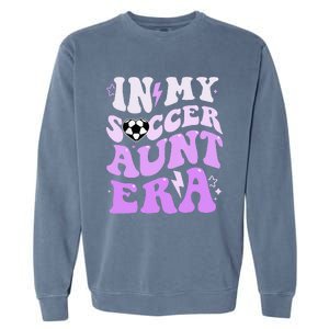 Groovy In My Soccer Aunt Era Garment-Dyed Sweatshirt