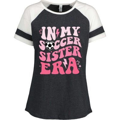 Groovy In My Soccer Sister Era Soccer Sister Of Enza Ladies Jersey Colorblock Tee