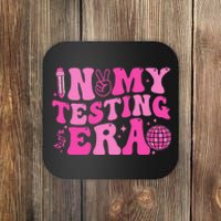 Groovy In My Testing Era Teacher Testing Day Motivational Coaster