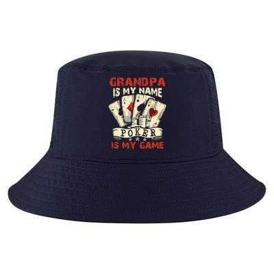 Grandpa Is My Name Poker Is My Game Card Player Casino Cool Comfort Performance Bucket Hat