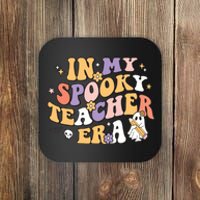 Groovy In My Spooky Teacher Era Halloween Ghost Coaster