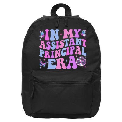 Groovy In My Assistant Principal Era School Worker 16 in Basic Backpack