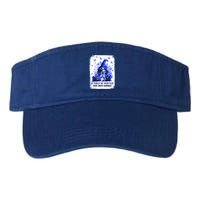 Gnome In March We Wear Blue Ribbon Colon Cancer Awareness Cute Gift Valucap Bio-Washed Visor