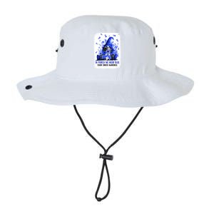 Gnome In March We Wear Blue Ribbon Colon Cancer Awareness Cute Gift Legacy Cool Fit Booney Bucket Hat